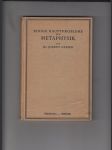 Einige Hauptprobleme der Metaphysik - náhled
