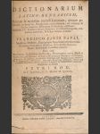 Dictionarium latino-hungaricum hungarico-latinum - náhled