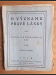 O významu pravé lásky - náhled