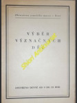 Výběr význačných děl - náhled