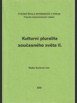 Kulturní pluralita současného světa II. - náhled