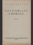 Nové ohlasy z Horáce - náhled