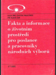 Fakta a informace o životním prostředí pro poslance a pracovníky národních výborů. - náhled