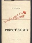 Prosté slovo  - náhled