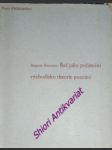 Řeč jako počáteční východisko theorie poznání - brunner august t.j. - náhled