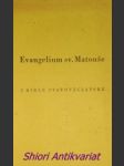 Evangelium sv. matouše - z bible svatováclavské - náhled