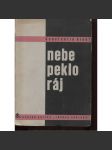 Nebe, peklo, ráj (obálka a typografie Karel Teige) - Konstantin Biebl - Básně z let 1929-1930 - náhled