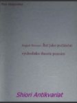 Řeč jako počáteční východisko theorie poznání - brunner august t.j. - náhled