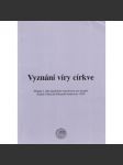 Vyznání víry církve - náhled