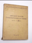 Abecední seznam československých norem - náhled