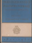 Malostranská záložna v Praze založena roku 1870 na pamět šedesátého výročí 1870-1930 - náhled