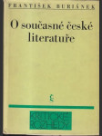 O současné české literatuře - náhled