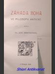 Záhada boha ve filosofii antické - kratochvil josef - náhled