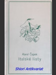 Italské listy - feuilletony - čapek karel - náhled