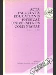 Acta facultatis educationis physicae UC - Publicatio XIV. - náhled