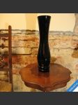 Elegantní váza nový bor polevsko cca 1975 černofialový nádech 40 cm - náhled