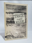 O povaze naší kultury - náhled