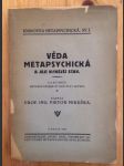 Věda metapsychická a její nynější stav - náhled