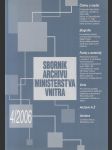 Sborník Archivu Ministerstva vnitra 4/2006 - náhled