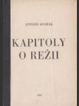 Kapitoly o režii - náhled