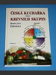 Česká kuchařka podle krevních skupin - náhled