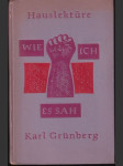 Hauslekture Wie ich es Sah - náhled