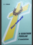 O osobitnom povolání - o manželstve - forgan vladislav i. - náhled