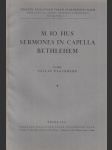 Věstník královské české společnosti nauk; ročník 1941 - Mag. Io. Hus - Sermones in Capella Bethlehem - náhled