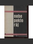 Nebe, peklo, ráj (obálka a typografie Karel Teige) - Konstantin Biebl - Básně z let 1929-1930 (edice Růžová zahrada) - náhled