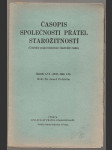 Časopis společnosti přátel starožitností českých v Praze ročník LVI. číslo 1.-2. - náhled