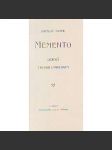 Memento. Lyrická trilogie s prologem (drama, secesní vazba) - náhled