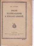 Proti  klerikalismu a straně lidové - náhled