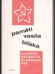 Paměti  vasila  bilaka  ii. díl  / unikátní svědectví ze zákulisí ksč / - náhled