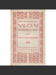 Naučení mládencům - náhled