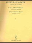 Kis eloadási darabok klarinétra és zongorára - little concert pieces for clarinet and piano díl i. - náhled