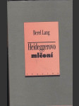 Heideggerovo  mlčení - náhled