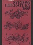 Sborník světová literatura č. 1  -ročník čtrnáctý / 1969 - náhled
