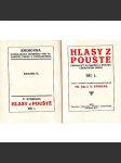 Hlasy z pouště. Promluvy na něděle a svátky církevního roku. Díl 1 (kázání, advent, Narození Páně, Velký pátek, Zjevení páně; polokožená vazba - vazba kůže) - náhled