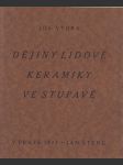 Dějiny lidové keramiky ve Stupavě - náhled