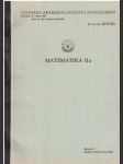 Matematika II a. - Vojenská akademie Antonína Zápotockého. - náhled
