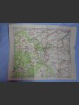 Turistická mapa označených cest kladno, slaný, křivoklát, dušníky - 1924 - náhled