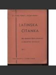 Latinská čítanka pro 7. třídu gymnasií a reálných gymnasií, díl I. - náhled