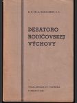 Desatoro rodičovskej výchovy - náhled