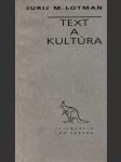Text a kultúra lotman jurij m. - náhled