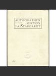 Autographen aus allen Gebieten [aukční katalog; korespondence; dopisy; rukopisy; autografy] - náhled