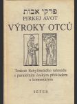 Výroky otců / Pirkej Avot - náhled