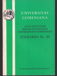 Zoologia Nr. 29 Universitas Comeniana - náhled
