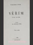 Věřím - o víře - je - li bůh - tóth tihamér - náhled