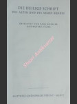 Die heilige schrift des alten und des neuen bundes - náhled
