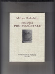Hudba pro pozůstalé (Básně z doby bolševika) - náhled